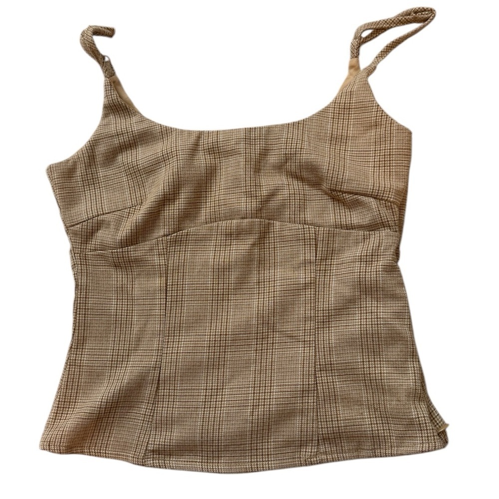 H&M Checkered Beige Camisole